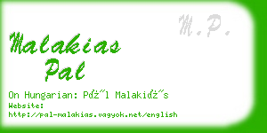 malakias pal business card